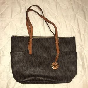 Michael Kori Zippered Tote